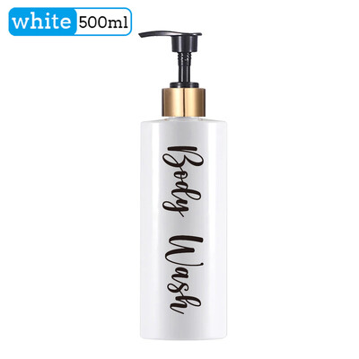 Vonios buteliuko šampūno ir kondicionieriaus dozatoriaus buteliukas Daugkartinio užpildymo rankų muilo losjono indelis, išpilstomas į butelius namų dekoravimui