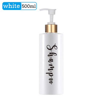 Vonios buteliuko šampūno ir kondicionieriaus dozatoriaus buteliukas Daugkartinio užpildymo rankų muilo losjono indelis, išpilstomas į butelius namų dekoravimui