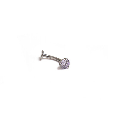 1 τεμ. F136 Titanium 14G Triple Claw 5A Zirconia Belly Button Nail Two αφαιρούμενα χείλη Νύχι φρυδιών Κόσμημα για διάτρηση σώματος