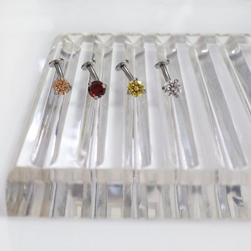 1 τεμ. F136 Titanium 14G Triple Claw 5A Zirconia Belly Button Nail Two αφαιρούμενα χείλη Νύχι φρυδιών Κόσμημα για διάτρηση σώματος