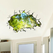 Τρισδιάστατο μοτίβο τοίχου από τούβλα Αυτοκόλλητα αυτοκόλλητα δαπέδου Αυτοκόλλητα τοίχου