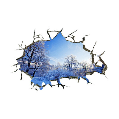 Τρισδιάστατο μοτίβο τοίχου από τούβλα Αυτοκόλλητα αυτοκόλλητα δαπέδου Αυτοκόλλητα τοίχου