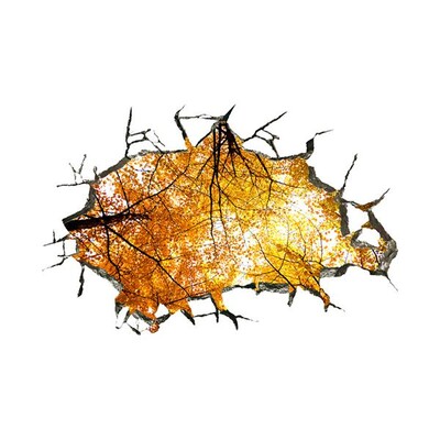 Τρισδιάστατο μοτίβο τοίχου από τούβλα Αυτοκόλλητα αυτοκόλλητα δαπέδου Αυτοκόλλητα τοίχου