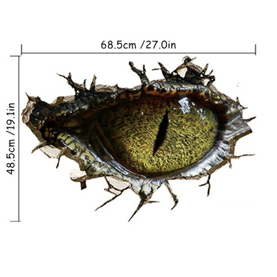 Dinoszauruszok nagy szemekkel letörték a falat a Jurassic World nézéséhez Kreatív vinyl falfestmény matricák gyerekszoba dekoráció anime poszter tapéta