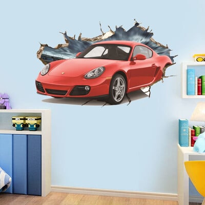 αυτοκόλλητα τοίχου διακόσμηση παιδικού δωματίου αυτοκινήτου για παιδικό δωμάτιο αγόρι όνειρο αφίσα τέχνης ταπετσαρία αγοριού δώρο γενεθλίων πρωτοχρονιάς