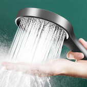 Νέα υπερτροφοδοτούμενη κεφαλή ντους Μεγάλη κεφαλή ντους Μαύρη 3 τρόπων λειτουργίας Ακροφύσιο ψεκασμού εξοικονόμησης νερού Μασάζ Ντους βροχής Μπάνιο οικιακής χρήσης