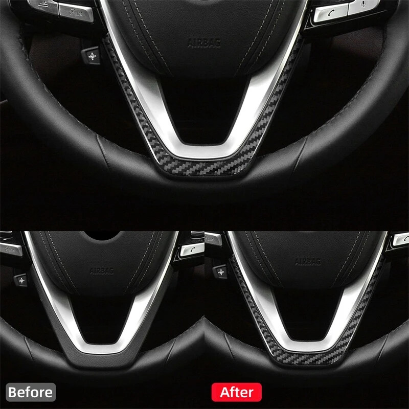 Pentru BMW Seria 5 G30 2018-2022 Accesorii Fibră de carbon Interior Volan Mașină Panou Barbie Decorativ Cadrul Decorat Capac