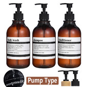 Šampūno ir kondicionieriaus dozatoriaus daugkartinio naudojimo dušo želė buteliukas Baltas pakartotinai užpildomas vaistinės dozatoriaus buteliukas vonios kambariui ir virtuvei