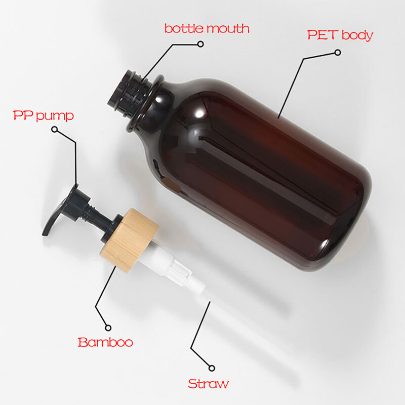Šampūno ir kondicionieriaus dozatoriaus daugkartinio naudojimo dušo želė buteliukas Baltas pakartotinai užpildomas vaistinės dozatoriaus buteliukas vonios kambariui ir virtuvei