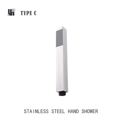 Duș de mână din oțel inoxidabil periat Set de duș de mână pentru baie cu suport și furtun Cap de duș de mână cu prindere pe perete