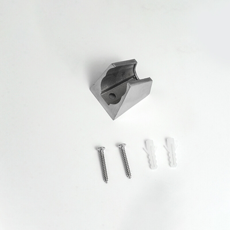 Duș de mână din oțel inoxidabil periat Set de duș de mână pentru baie cu suport și furtun Cap de duș de mână cu prindere pe perete