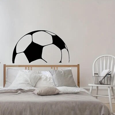 1 buc. Autocolant de perete de fotbal incomplet Vinil autoadeziv Decal de perete impermeabil pentru camera copiilor Living Room Decor