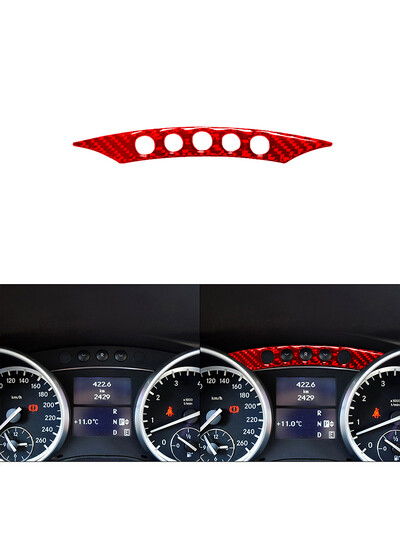 Για Mercedes Benz R-Class R Class 2009 2010 2011 2012 Αυτοκόλλητα ταχύμετρου από ανθρακονήματα Διακοσμητικά αξεσουάρ εσωτερικού αυτοκινήτου