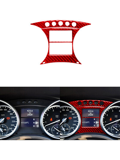 Για Mercedes Benz R-Class R Class 2009 2010 2011 2012 Αυτοκόλλητα ταχύμετρου από ανθρακονήματα Διακοσμητικά αξεσουάρ εσωτερικού αυτοκινήτου