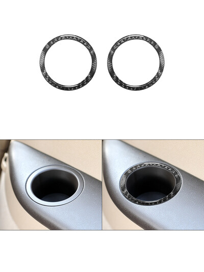 Αυτοκόλλητα δαχτυλιδιών θήκης από ανθρακονήματα για Mercedes Benz R-Class R Class 2009 2010 2011 2012 Διακοσμητικά αξεσουάρ εσωτερικού αυτοκινήτου