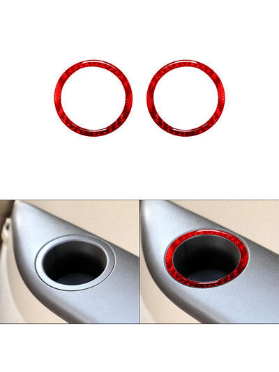Αυτοκόλλητα δαχτυλιδιών θήκης από ανθρακονήματα για Mercedes Benz R-Class R Class 2009 2010 2011 2012 Διακοσμητικά αξεσουάρ εσωτερικού αυτοκινήτου
