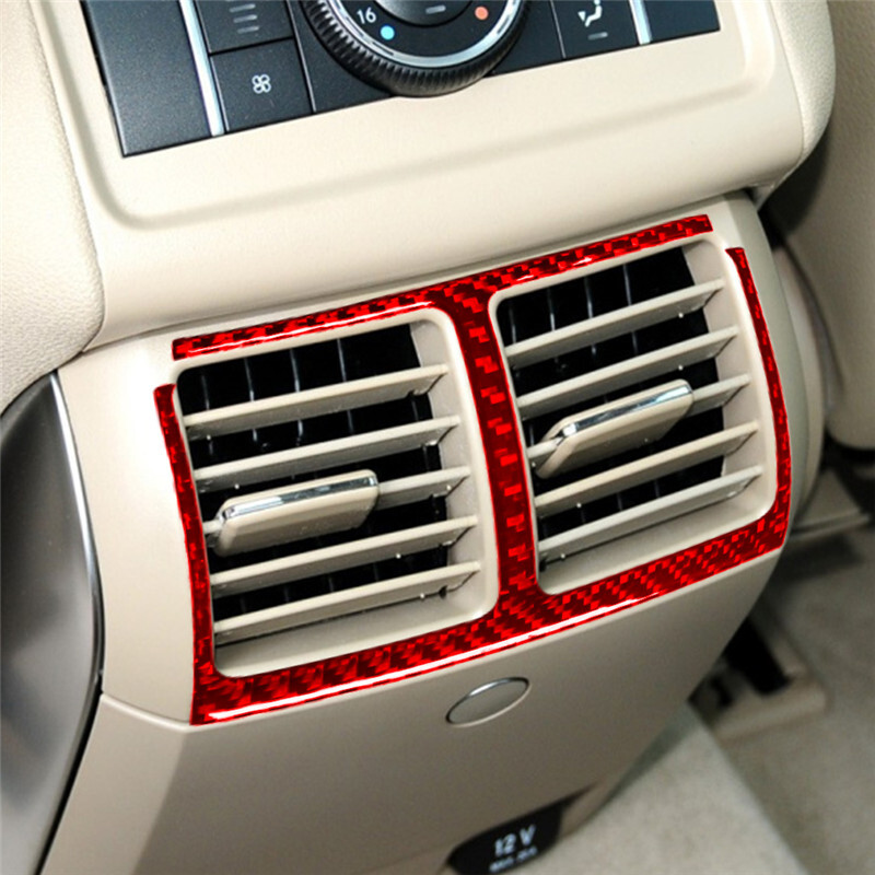 Mercedes Benz R-Class R Class 2009 2010 2011 2012 Carbon Fiber Hátsó Középső Szellőző Matricák Autóbelső Kiegészítők