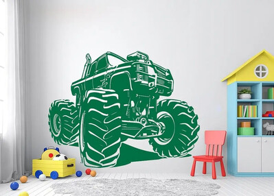 Αυτοκόλλητο τοίχου Monster Truck Αυτοκόλλητο Αυτοκόλλητο Αυτοκινήτου Αυτοκόλλητο Βινυλίου Τοίχου Διακόσμηση Δωματίου για Αγόρι Διακόσμηση σπιτιού A618