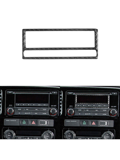 Skirta Mitsubishi Outlander 2014-2016 be navigacijos Anglies pluošto įprastiniai radijo skydelio lipdukai Automobilio interjero priedai