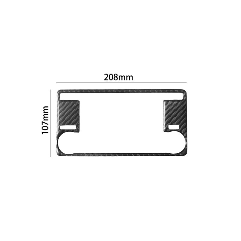 Skirta Mitsubishi Outlander 2014-2016 be navigacijos Anglies pluošto įprastiniai radijo skydelio lipdukai Automobilio interjero priedai
