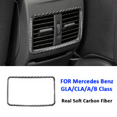 Anglies pluošto automobilio galinio oro kondicionieriaus išleidimo anga, apdailos rėmo vidaus apdailos lipdukas, skirtas Mercedes Benz GLA CLA AB klasei