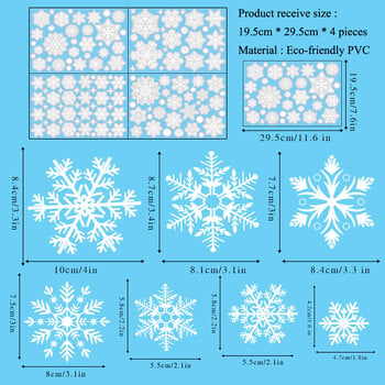 Коледен снежен човек Снежинка Дядо Коледа Стикер за стена Нова година Стъклени прозорци Декорация Стенопис Стая Домашен декор Електростатични стикери