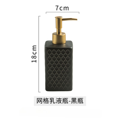 1 vnt Keraminis rankų dezinfekavimo buteliukas skysčio paskirstymo buteliukas Vonios kambario dekoravimo preso tipas Losjono buteliukas Vonios kriauklės dekoras