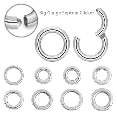 1PC Oțel Chirurgical Septum Clicker Segment Inel articulat Nas Sprâncene Buză Cerc Ureche Cartilaj Tragus Helix Ureche Lobul Piercing Bijuterii