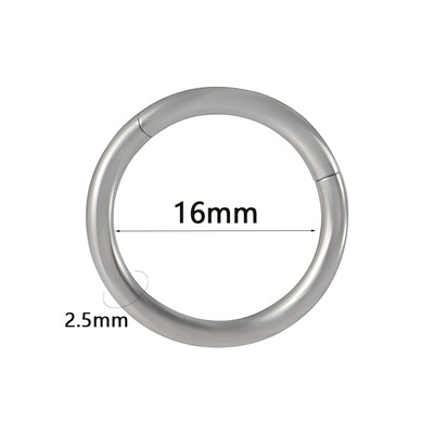 Κόσμημα για διάτρηση λοβού αυτιού 1 τμχ χειρουργικό ατσάλι με αρθρωτό δακτύλιο