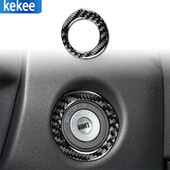 Για Carola 2014-2018 Αυτοκόλλητο με αυτοκόλλητο με αυτοκόλλητο από ανθρακονήματα εκκίνησης με δακτύλιο ανάφλεξης κινητήρα Εσωτερικό διακοσμητικό αξεσουάρ