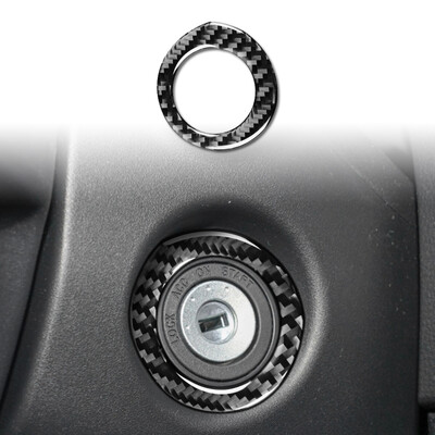 Για Carola 2014-2018 Αυτοκόλλητο με αυτοκόλλητο με αυτοκόλλητο από ανθρακονήματα εκκίνησης με δακτύλιο ανάφλεξης κινητήρα Εσωτερικό διακοσμητικό αξεσουάρ