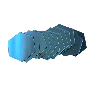 6/12 τμχ Αυτοκόλλητο τοίχου 3D καθρέφτη Εξάγωνο Decal Διακόσμηση σπιτιού DIY Αυτοκόλλητο αυτοκόλλητο ντεκόρ καθρέφτη Αυτοκόλλητα διακόσμηση τοίχου τέχνης 126mm Μεγάλο