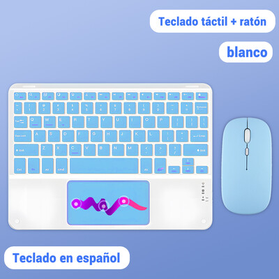 Πληκτρολόγιο Bluetooth 11 ιντσών για iPad Πληκτρολόγιο ποντίκι για IOS Android Windows Tablet Samsung Xiaomi Ισπανικό Κορεάτικο Ρωσικό πληκτρολόγιο