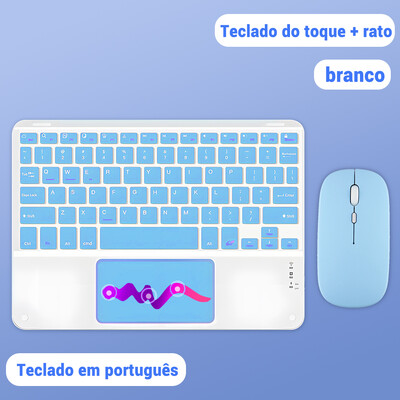 Πληκτρολόγιο Bluetooth 11 ιντσών για iPad Πληκτρολόγιο ποντίκι για IOS Android Windows Tablet Samsung Xiaomi Ισπανικό Κορεάτικο Ρωσικό πληκτρολόγιο