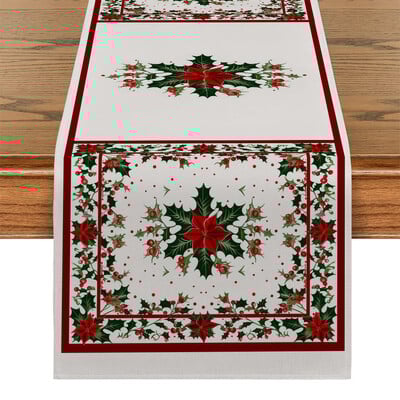 Decorat pentru Sufragerie de Crăciun pentru Sufragerie Fulgi de zăpadă Alearde de masă roșii Accesorii și Decor Petreceri