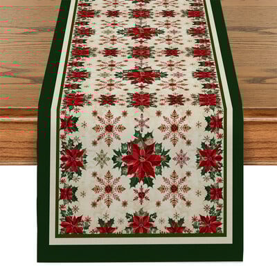 Decorat pentru Sufragerie de Crăciun pentru Sufragerie Fulgi de zăpadă Alearde de masă roșii Accesorii și Decor Petreceri