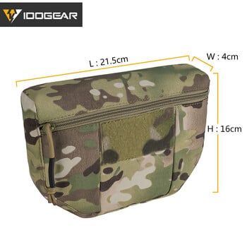 IDOGEAR Tactical Armor Carrier Drop Pouch AVS JPC CPC Pouch Waist Bag EDC Combat Tactical Waist Pouch 3520