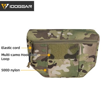 IDOGEAR Tactical Armor Carrier Drop Pouch AVS JPC CPC Pouch Waist Bag EDC Combat Tactical Waist Pouch 3520