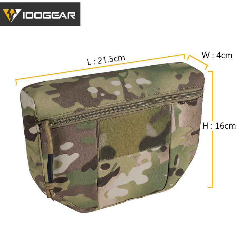 IDOGEAR Tactical Armor Carrier Drop Pouch AVS JPC CPC Pouch Waist Bag EDC Combat Tactical Waist Pouch 3520