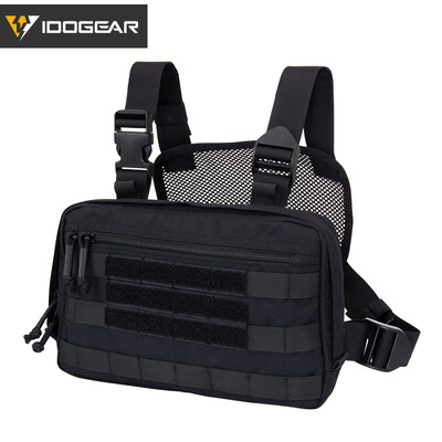IDOGEAR Tatcical mellkas táska mellkas Recon MOLLE válltáska többcélú taktikai EDC tasak 3537