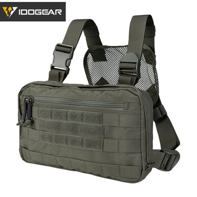IDOGEAR Tatcical mellkas táska mellkas Recon MOLLE válltáska többcélú taktikai EDC tasak 3537
