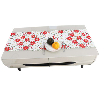 Runner Коледна украса Holly Table Linens Бродиран декор за маса Its A Girl Banner Rose