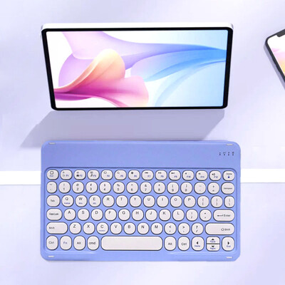 Round Hat Silent Retro Mini Tastatură fără fir compatibilă cu iPad Computer Telefon Tableta