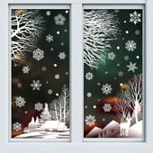 Karácsonyi téli hópehely matricák Mikulás karácsony fa ága ablak Üvegmatrica Boldog karácsonyt dekoráció Boldog új évet 2025