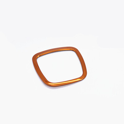 Audi 2003-2010 A4 B6 B7 automobilio kabinos vairo centro logotipo apdaila su metaliniu apsauginiu rėmu kvadratinių blizgučių lipdukas acce