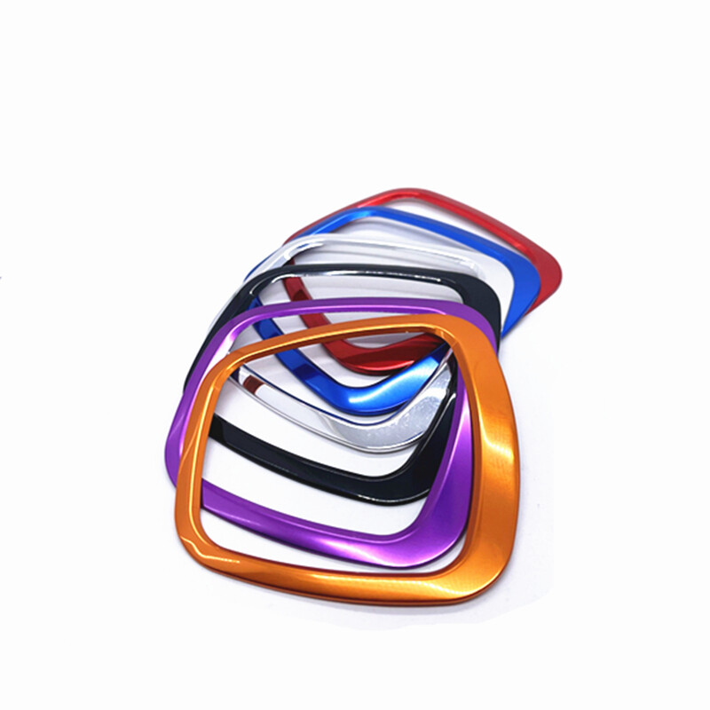 Audi 2003-2010 A4 B6 B7 automobilio kabinos vairo centro logotipo apdaila su metaliniu apsauginiu rėmu kvadratinių blizgučių lipdukas acce