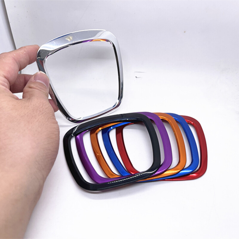 Audi 2003-2010 A4 B6 B7 automobilio kabinos vairo centro logotipo apdaila su metaliniu apsauginiu rėmu kvadratinių blizgučių lipdukas acce