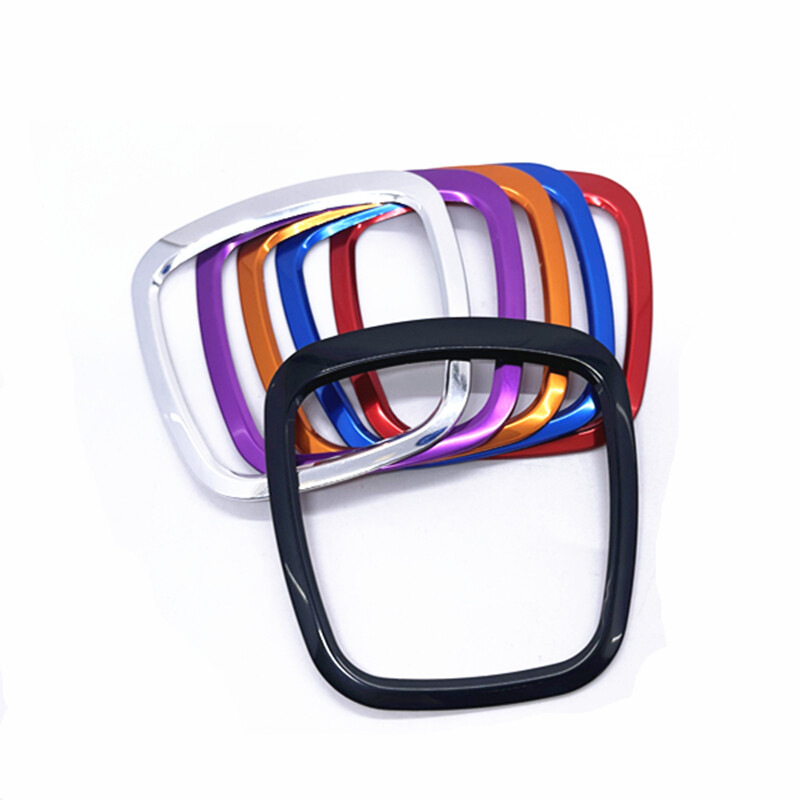 Audi 2003-2010 A4 B6 B7 automobilio kabinos vairo centro logotipo apdaila su metaliniu apsauginiu rėmu kvadratinių blizgučių lipdukas acce