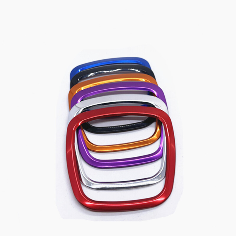 Audi 2003-2010 A4 B6 B7 automobilio kabinos vairo centro logotipo apdaila su metaliniu apsauginiu rėmu kvadratinių blizgučių lipdukas acce