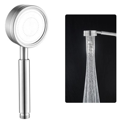 304 Χειροκίνητη κεφαλή ντους από ανοξείδωτο χάλυβα Υψηλής πίεσης Εξοικονόμηση νερού SPA Κεφαλή ντους Οικιακή ενισχυτική μπανιέρα Ντους σωλήνων μπάνιου